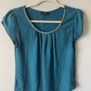 Elegant Blue Women's Top